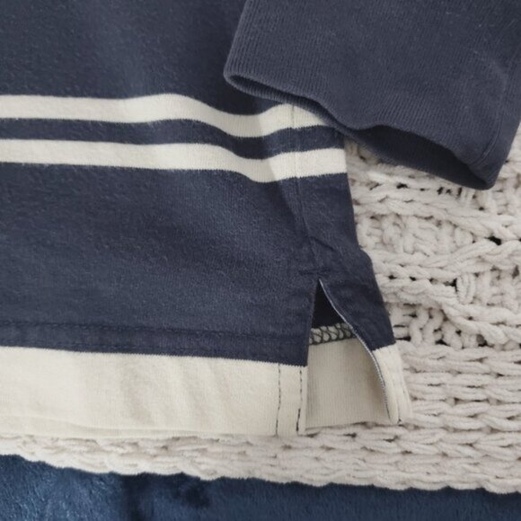 Tommy Hilfiger Cotton Polo Golf Shirt- Striped- M Loose Fit- Vintage - Picture 8 of 16